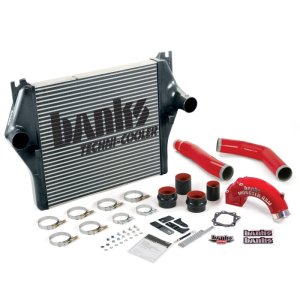 Dodge Ram 3500 Intercooler Kit - Banks Power - Techni-Cooler - Red - `06-`07